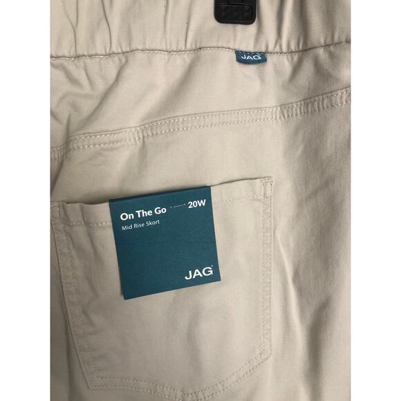 JAG On The Go Skort Women's 20W Mid Rise Stone NEW - Picture 4 of 7
